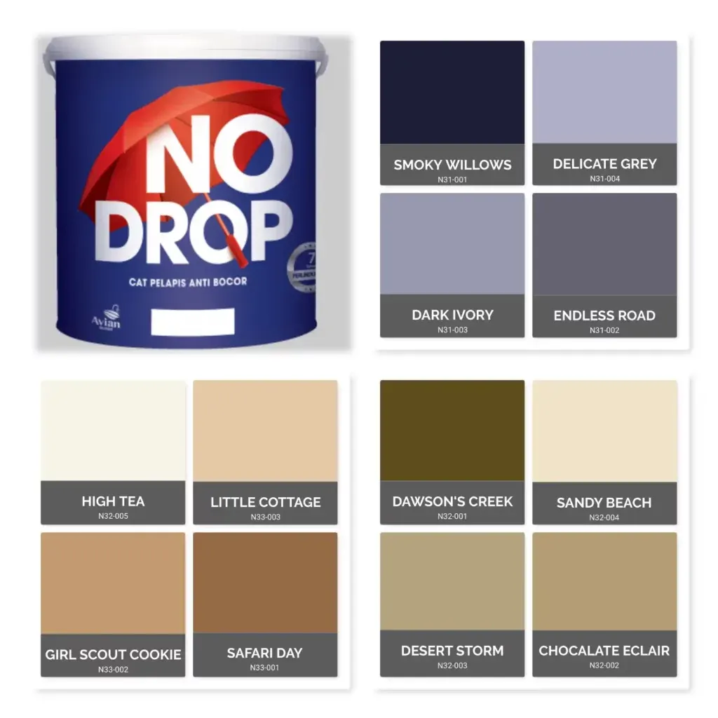 contoh rumah pakai cat no drop