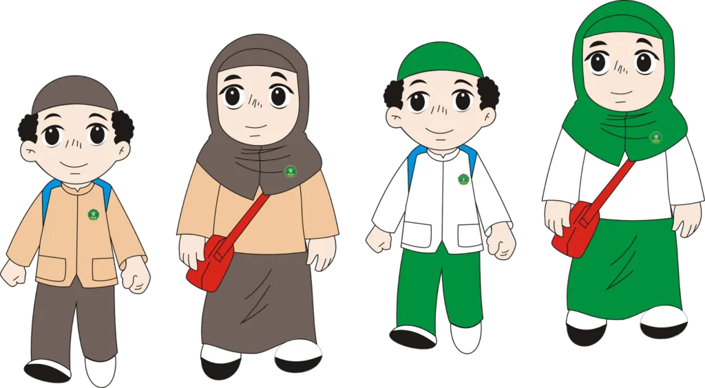 gambar kartun anak sekolah smp keren