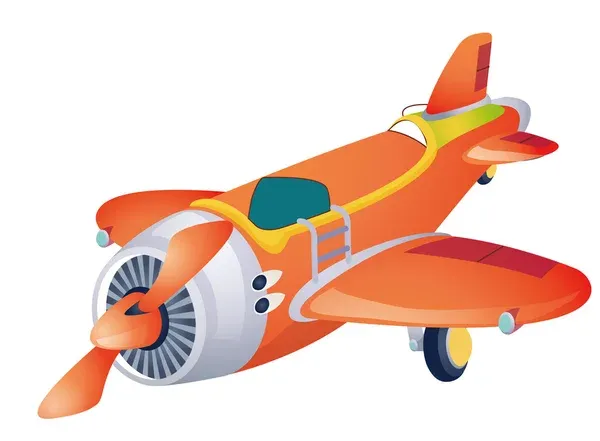 gambar pesawat kartun