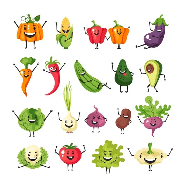 gambar sayuran kartun