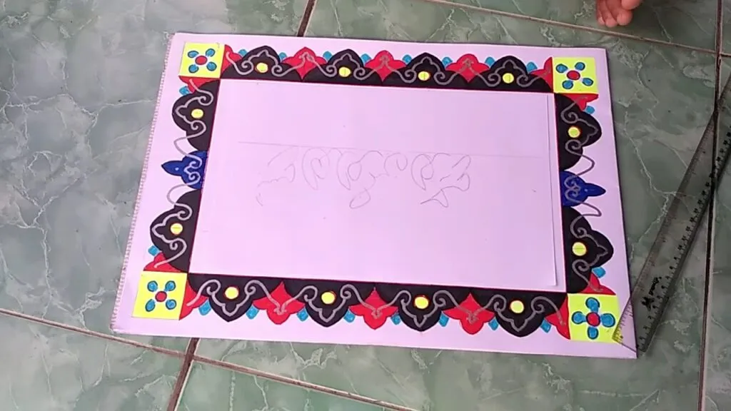 Bingkai Kaligrafi Simple Tapi Bagus