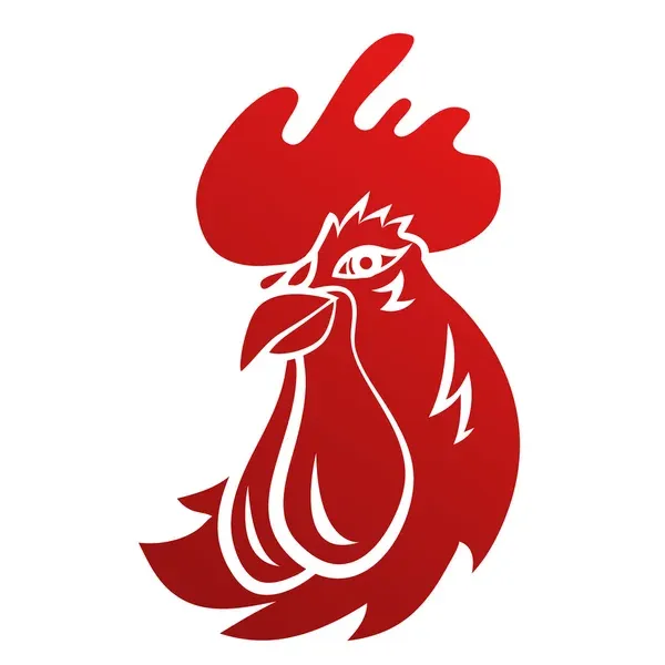 logo kepala ayam vektor