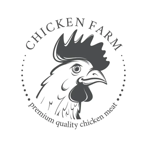 logo kepala ayam vektor