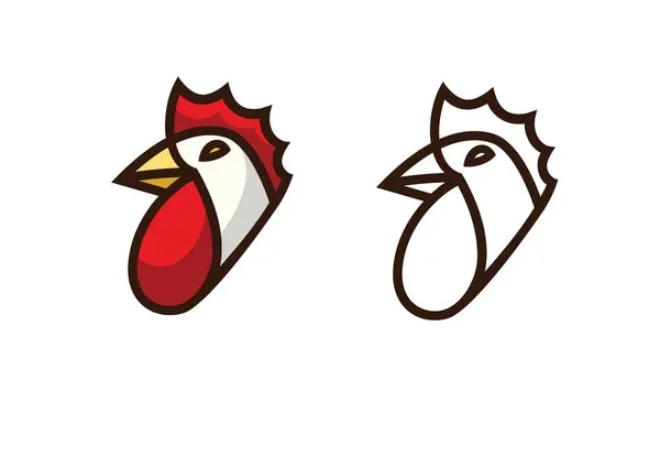 logo kepala ayam vektor