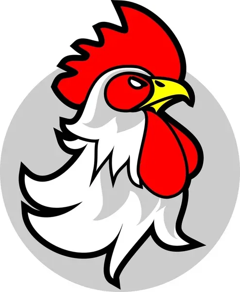 logo kepala ayam vektor