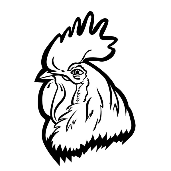 logo kepala ayam vektor