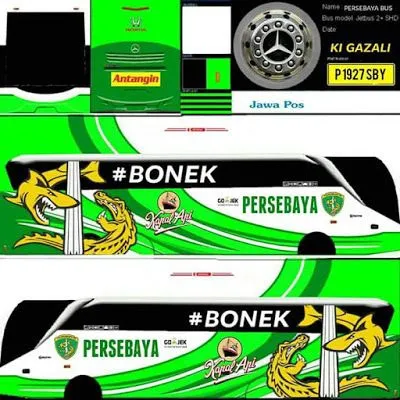 Kumpulan Livery Bussid Persebaya Terbagus dan Terlengkap 9 livery bussid persebaya