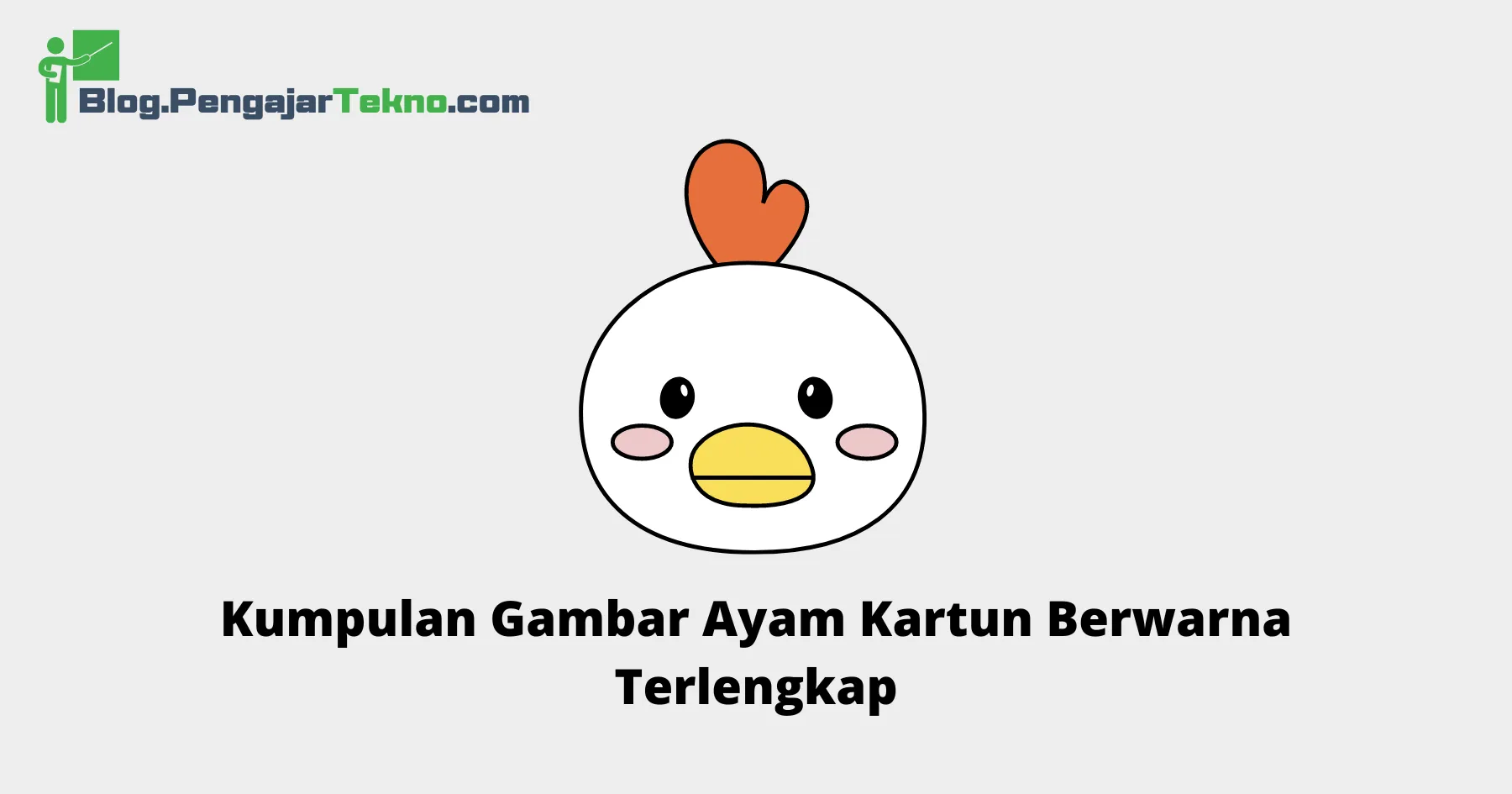 gambar ayam kartun berwarna