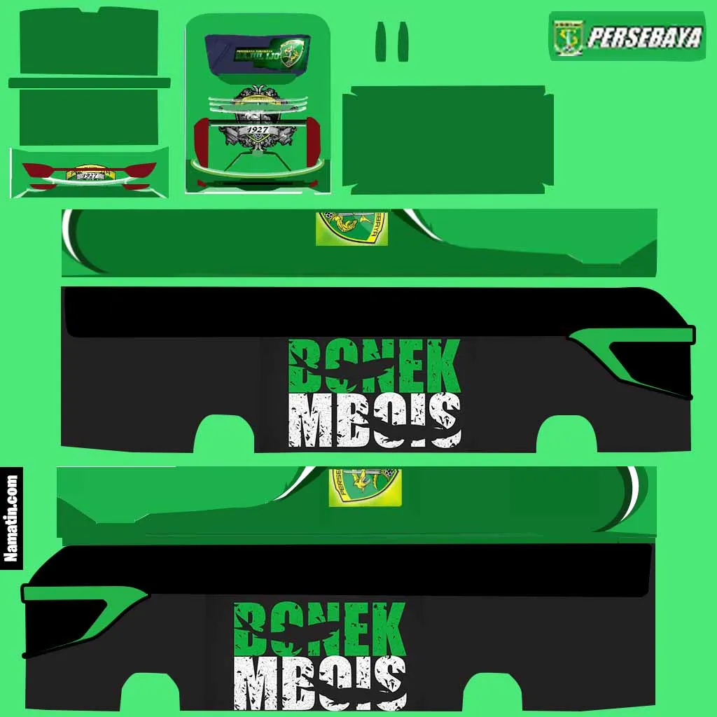 Kumpulan Livery Bussid Persebaya Terbagus dan Terlengkap 5 livery bussid persebaya
