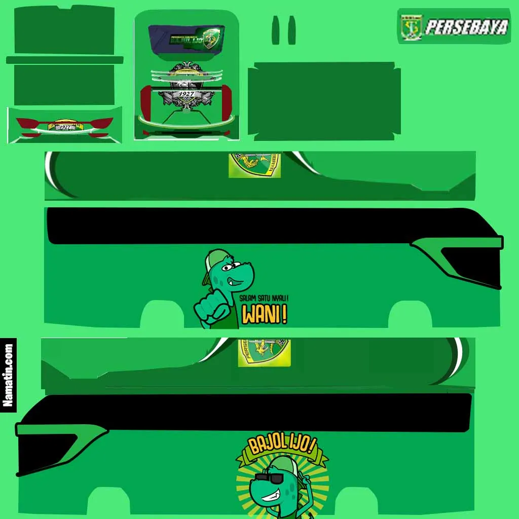 Kumpulan Livery Bussid Persebaya Terbagus dan Terlengkap 3 livery bussid persebaya