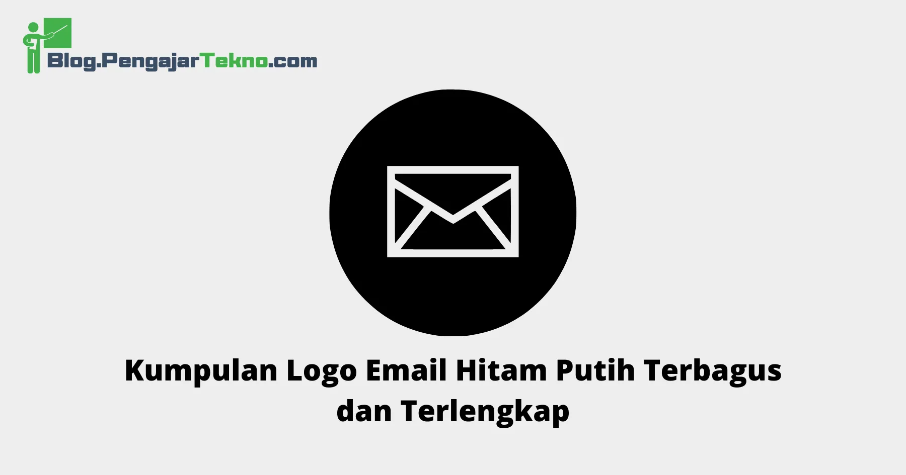logo email hitam putih