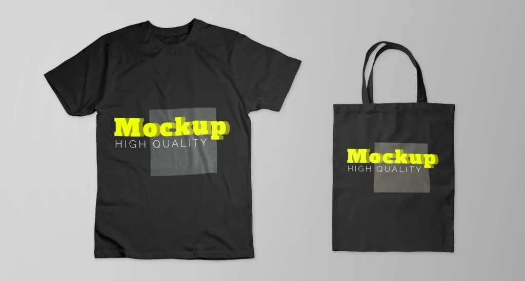 mockup kaos hitam
