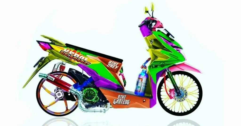 modifikasi beat karbu hitam