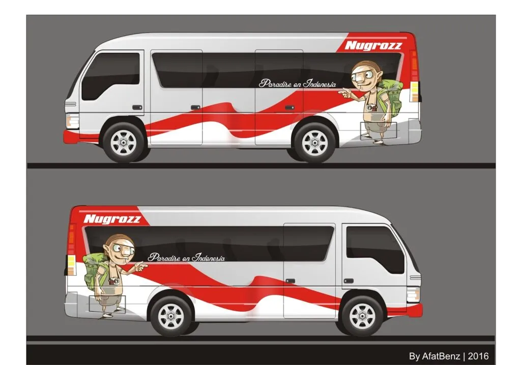 modifikasi mobil elf travel