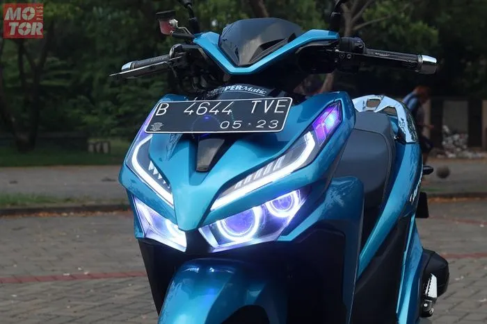 modifikasi vario 150 warna biru doff