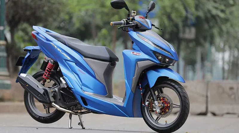 modifikasi vario 150 warna biru doff