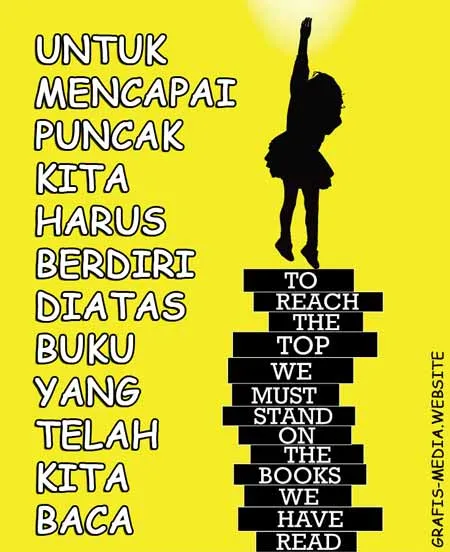 Poster Ajakan Membaca Buku di Perpustakaan Terbaik Lengkap 4 poster ajakan membaca buku di perpustakaan