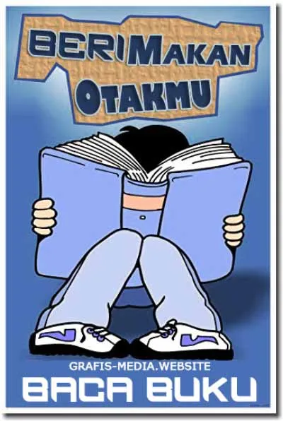 Poster Ajakan Membaca Buku di Perpustakaan Terbaik Lengkap 9 poster ajakan membaca buku di perpustakaan