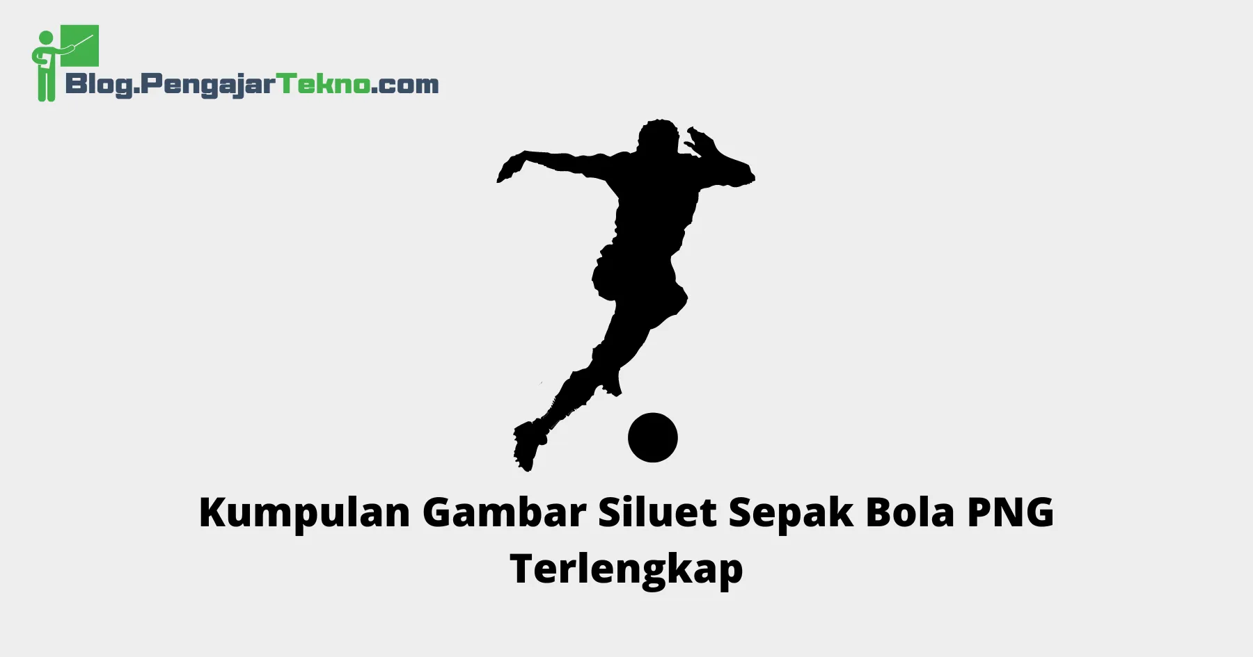 siluet sepak bola png