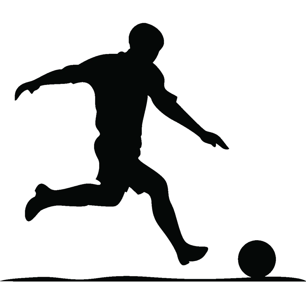 Kumpulan Gambar Siluet Sepak Bola PNG Terlengkap 14 siluet sepak bola png