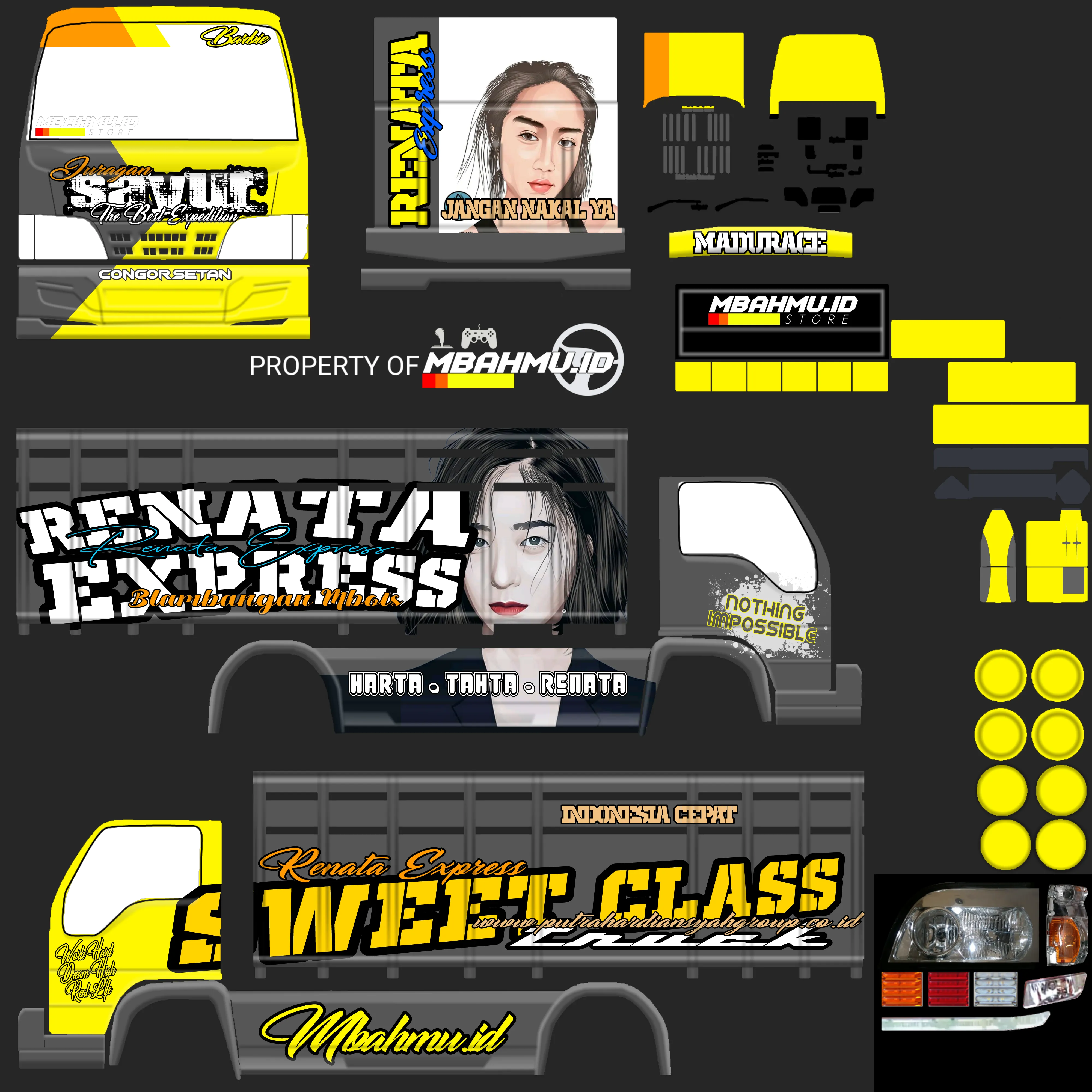 Kumpulan Livery Truck Canter Terbagus dan Keren Lengkap 8 livery truck canter