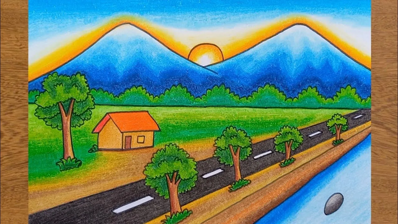 Gambar Pemandangan Alam Yang Mudah Untuk Anak SD 14 gambar pemandangan alam yang mudah untuk anak sd