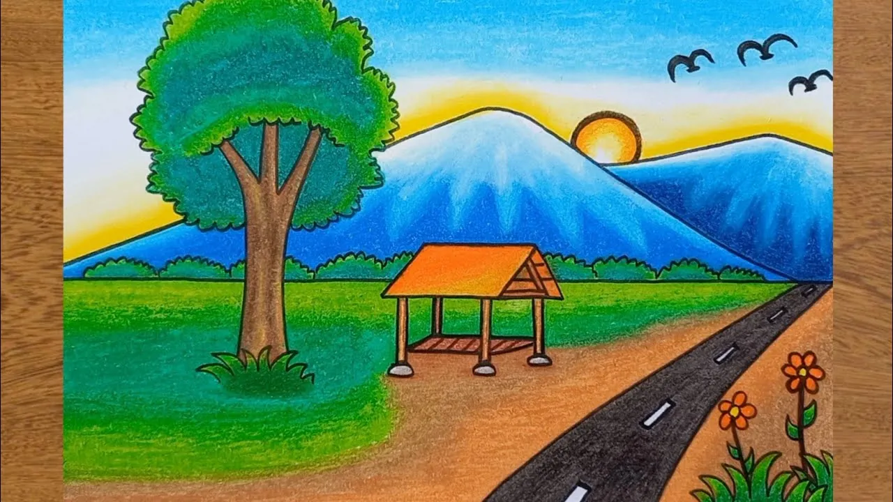 Gambar Pemandangan Alam Yang Mudah Untuk Anak SD 16 gambar pemandangan alam yang mudah untuk anak sd