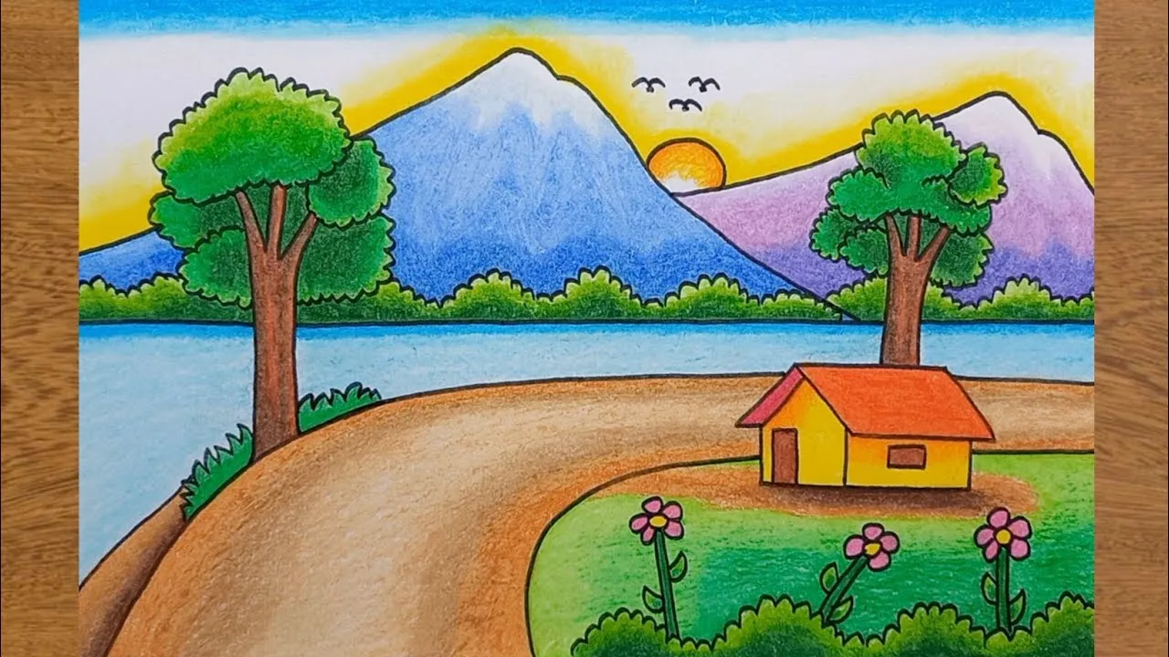 Gambar Pemandangan Alam Yang Mudah Untuk Anak SD 9 gambar pemandangan alam yang mudah untuk anak sd