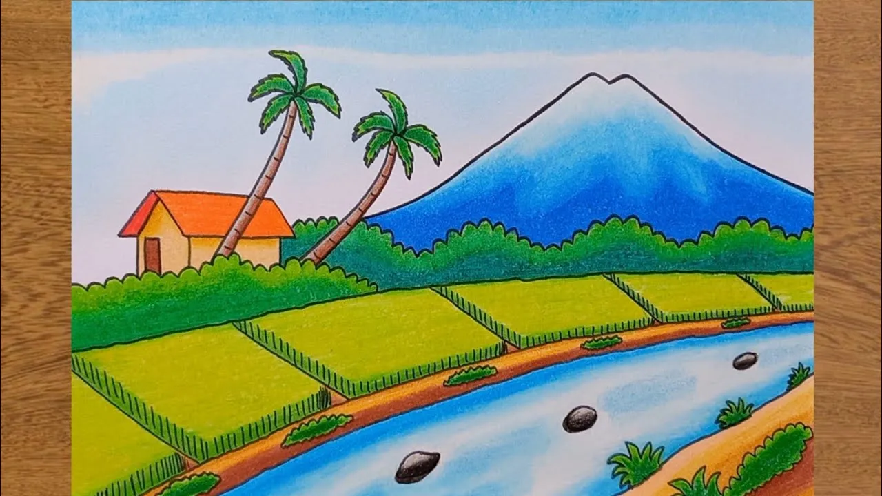 Gambar Pemandangan Alam Yang Mudah Untuk Anak SD 4 gambar pemandangan alam yang mudah untuk anak sd