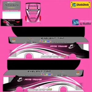 Kumpulan Livery Bus Srikandi SHD Keren Terlengkap 9 livery bus srikandi shd