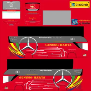 Kumpulan Livery Bus Srikandi SHD Keren Terlengkap 14 livery bus srikandi shd