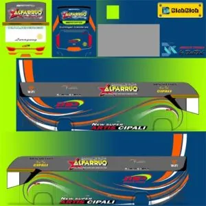 Kumpulan Livery Bus Srikandi SHD Keren Terlengkap 3 livery bus srikandi shd