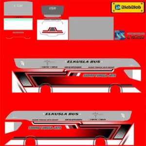 Kumpulan Livery Bus Srikandi SHD Keren Terlengkap 19 livery bus srikandi shd