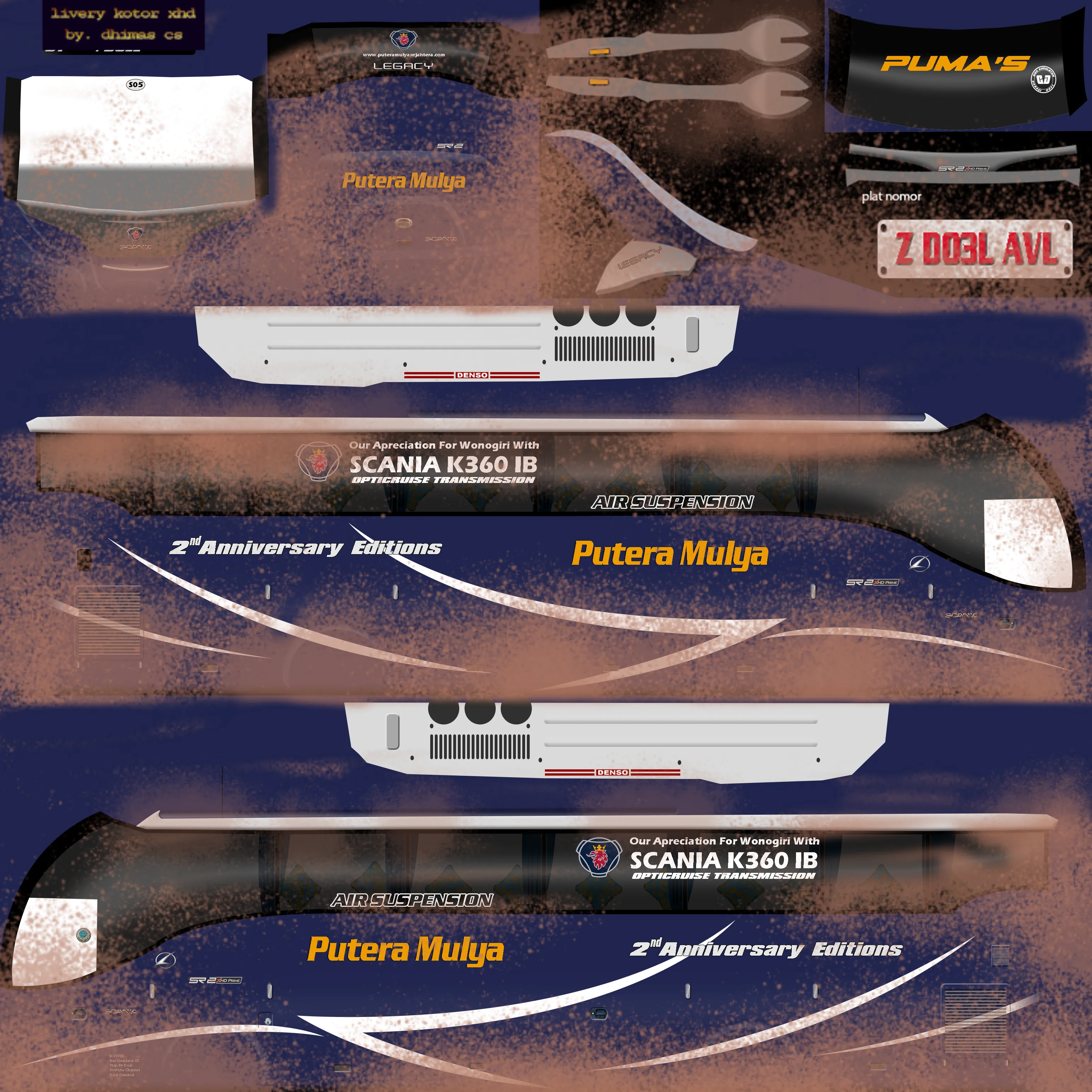 livery bussid als kotor