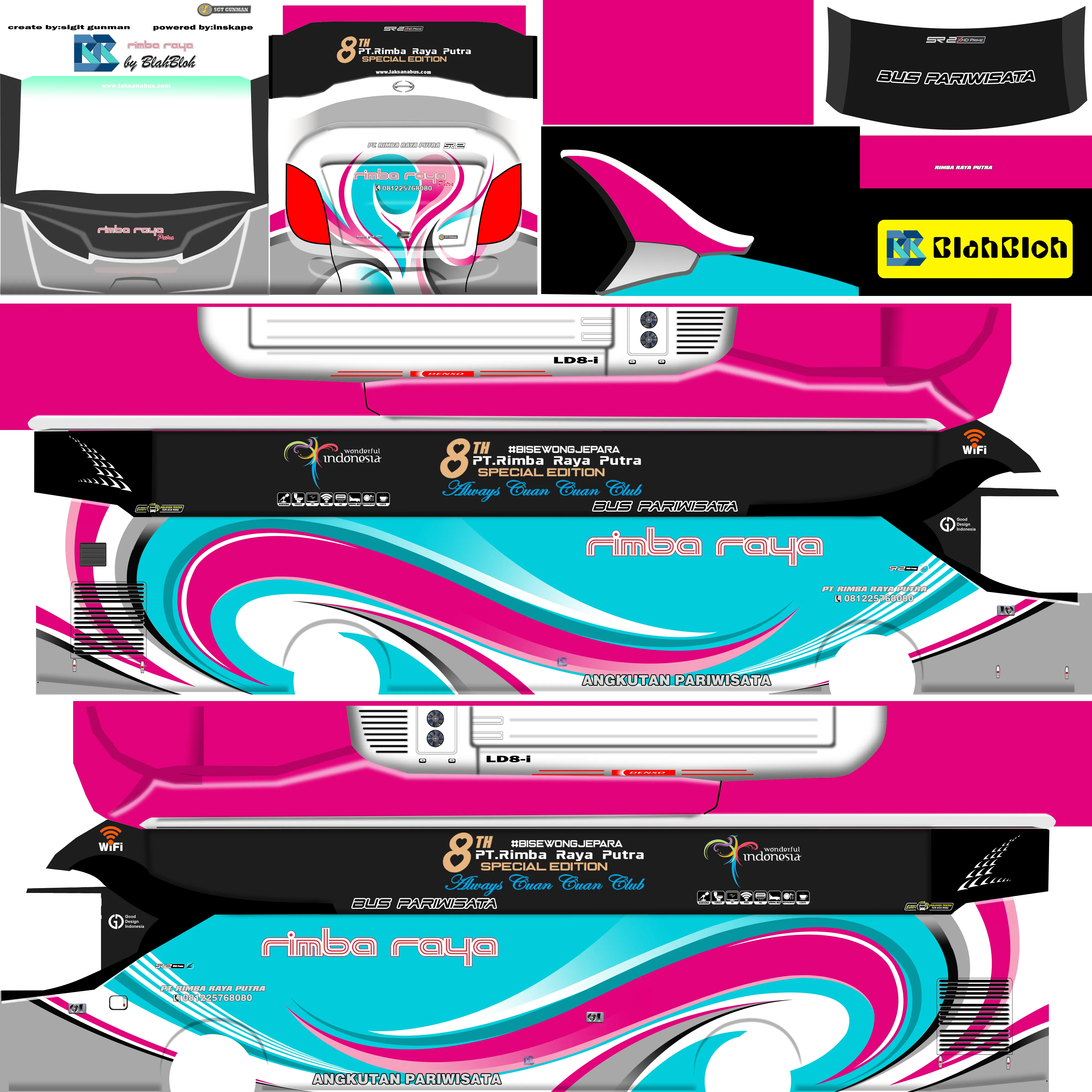 Kumpulan Livery Bussid Arjuna XHD Jetbus 3 Keren dan Lengkap 10 livery bussid arjuna xhd jetbus 3