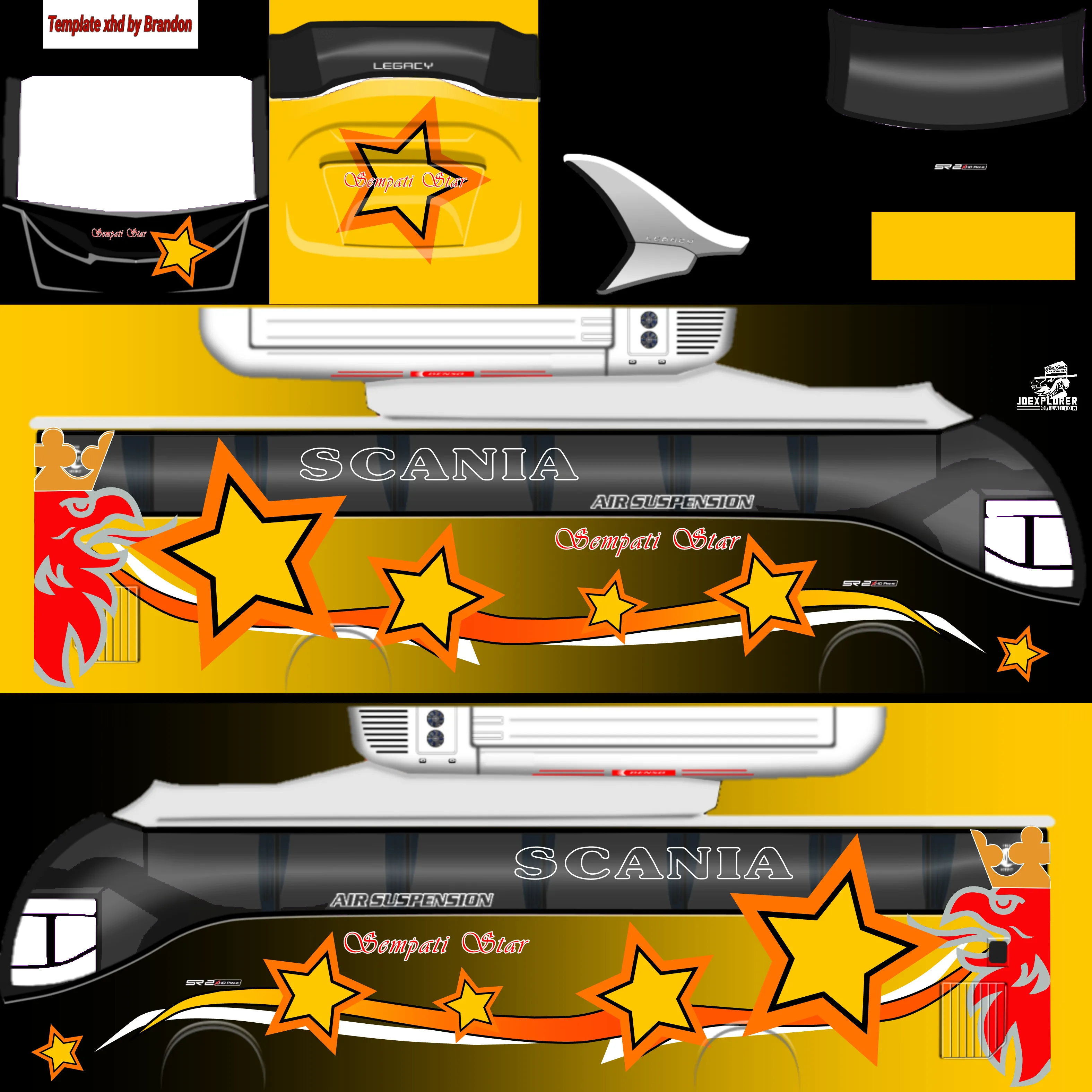 Kumpulan Livery Bussid Arjuna XHD Jetbus 3 Keren dan Lengkap 8 livery bussid arjuna xhd jetbus 3