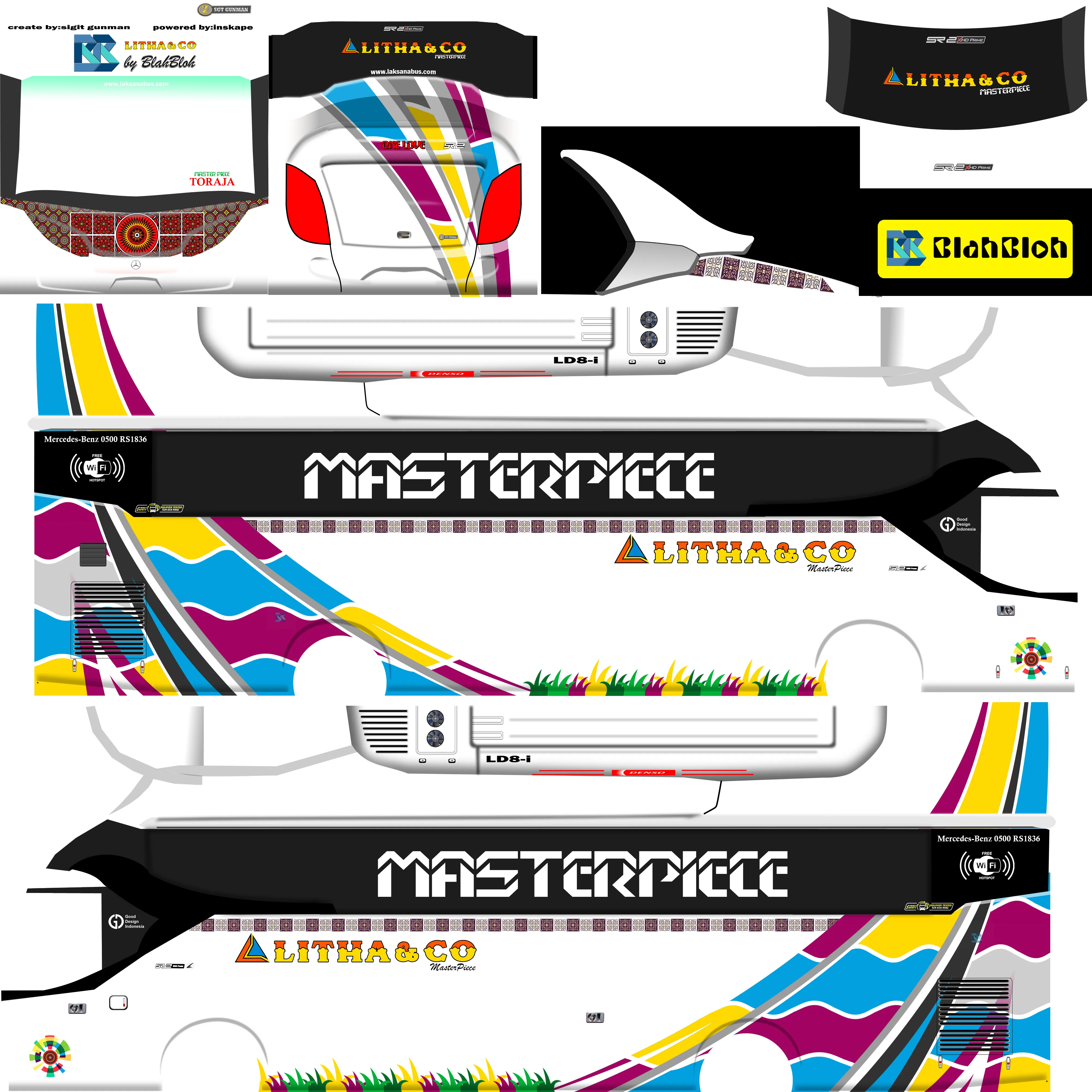 Kumpulan Livery Bussid Arjuna XHD Jetbus 3 Keren dan Lengkap 6 livery bussid arjuna xhd jetbus 3