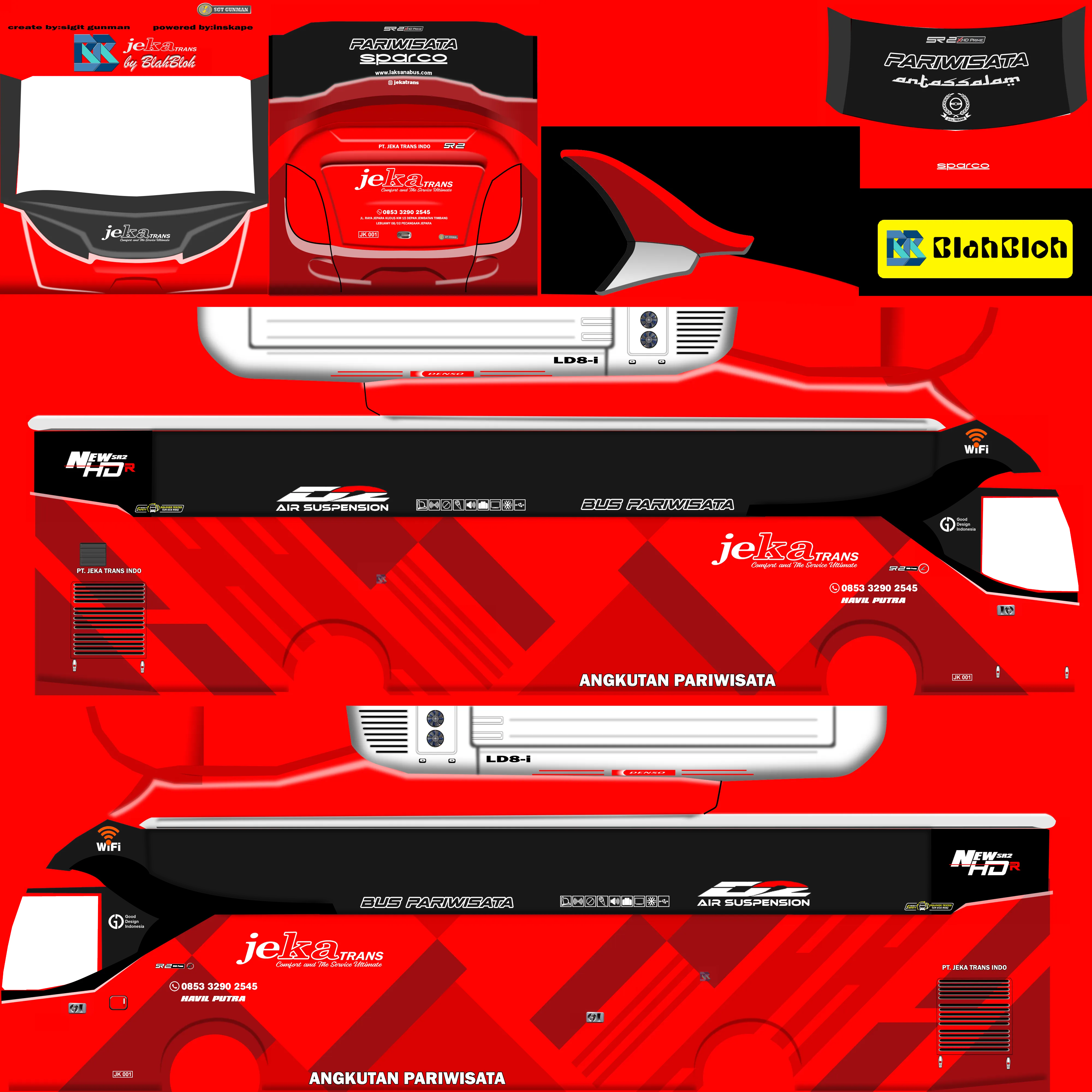Kumpulan Livery Bussid Arjuna XHD Jetbus 3 Keren dan Lengkap 3 livery bussid arjuna xhd jetbus 3