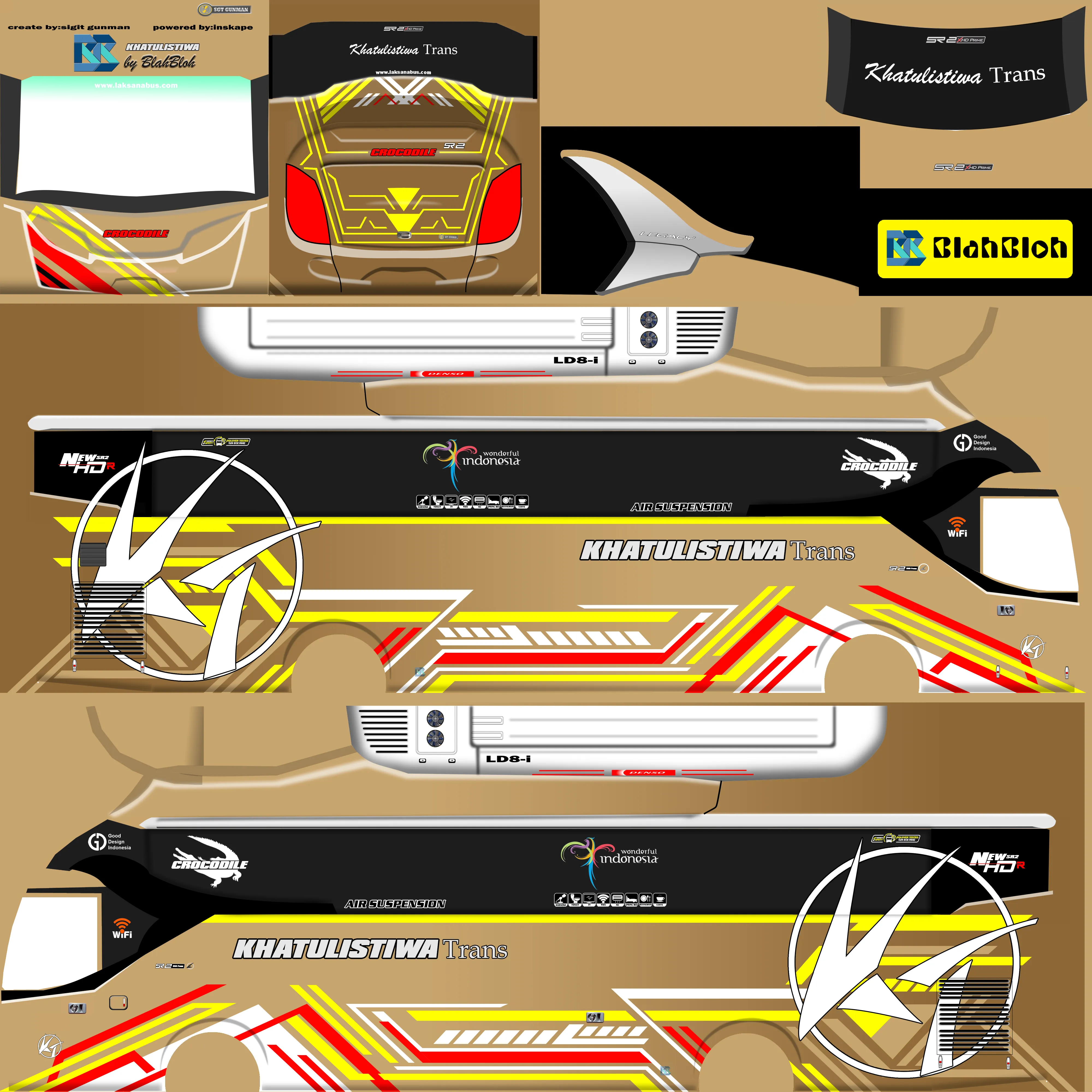 Kumpulan Livery Bussid Arjuna XHD Jetbus 3 Keren dan Lengkap 16 livery bussid arjuna xhd jetbus 3