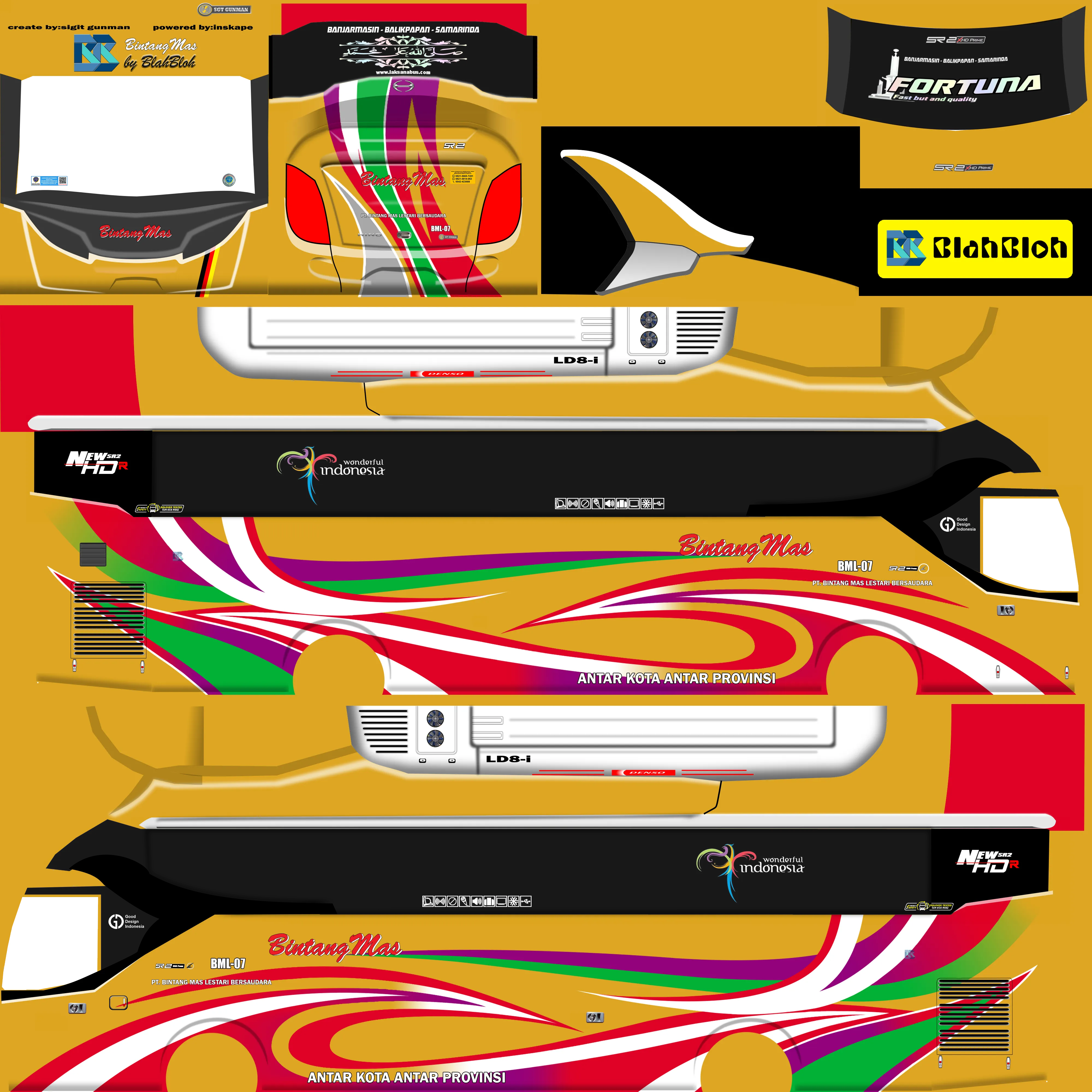 Kumpulan Livery Bussid Arjuna XHD Jetbus 3 Keren dan Lengkap 14 livery bussid arjuna xhd jetbus 3