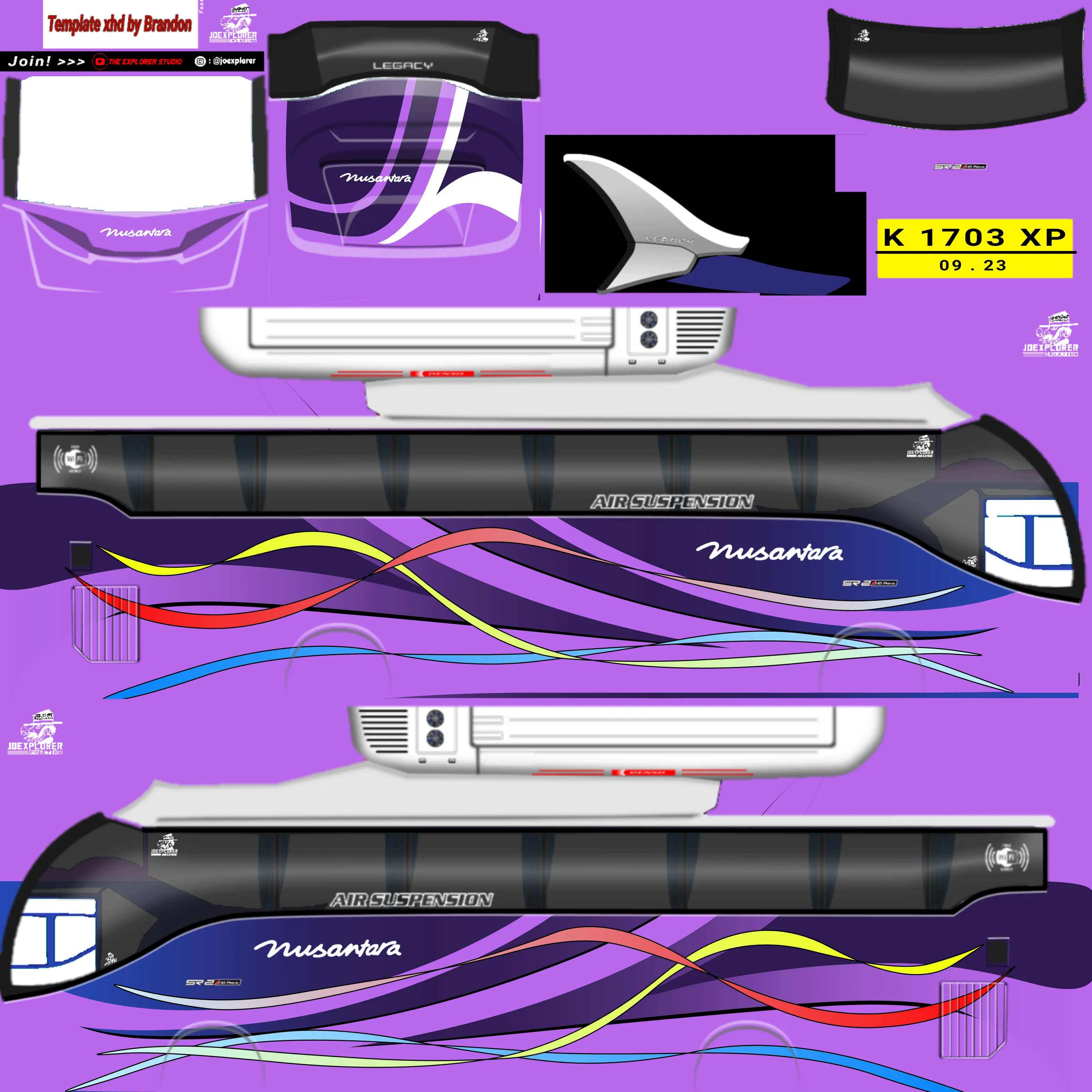 Kumpulan Livery Bussid Arjuna XHD Jetbus 3 Keren dan Lengkap 13 livery bussid arjuna xhd jetbus 3