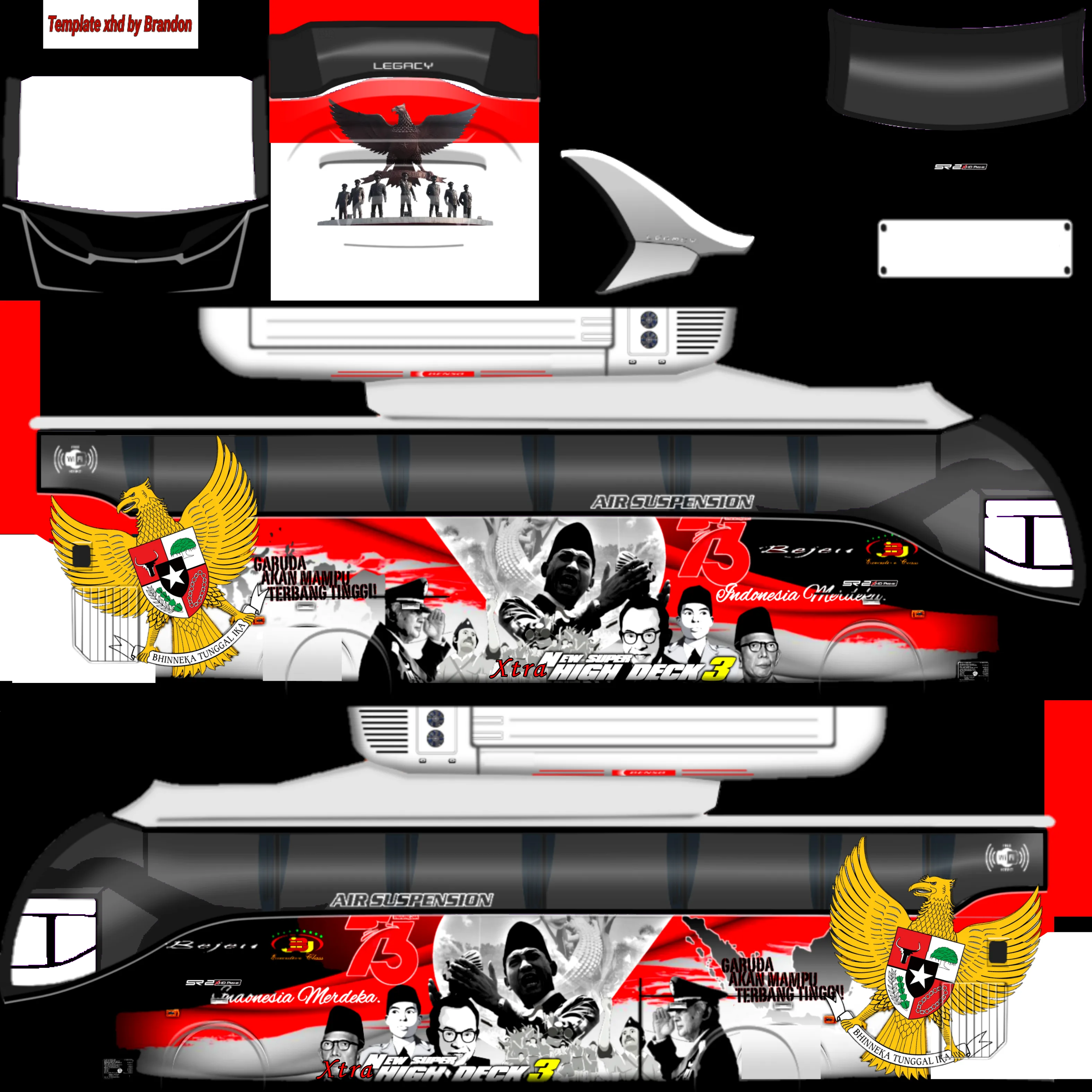 Kumpulan Livery Bussid Arjuna XHD Jetbus 3 Keren dan Lengkap 11 livery bussid arjuna xhd jetbus 3