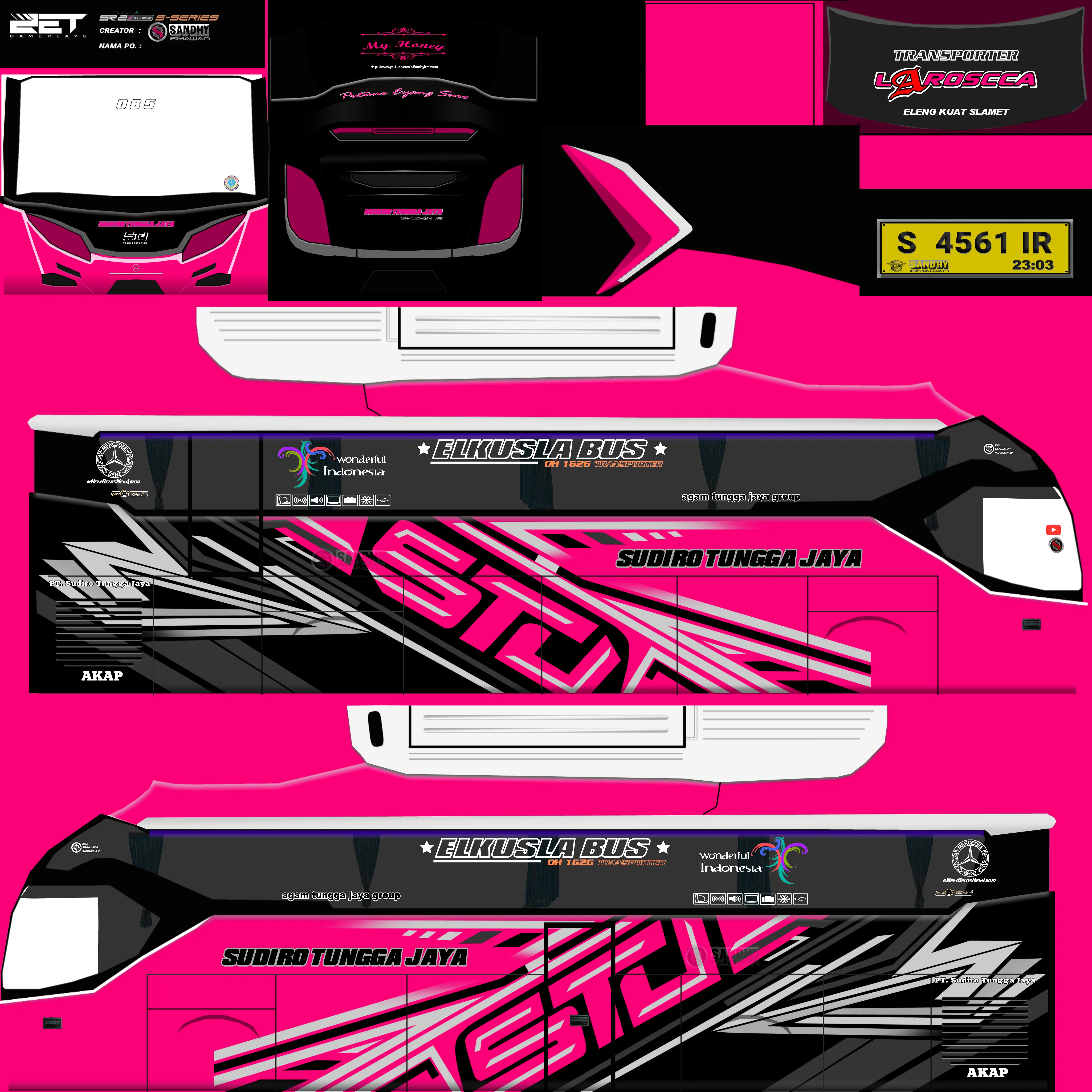 Kumpulan Livery Bussid Sudiro Tungga Jaya SHD Jernih Terlengkap 6 livery bussid sudiro tungga jaya shd jernih