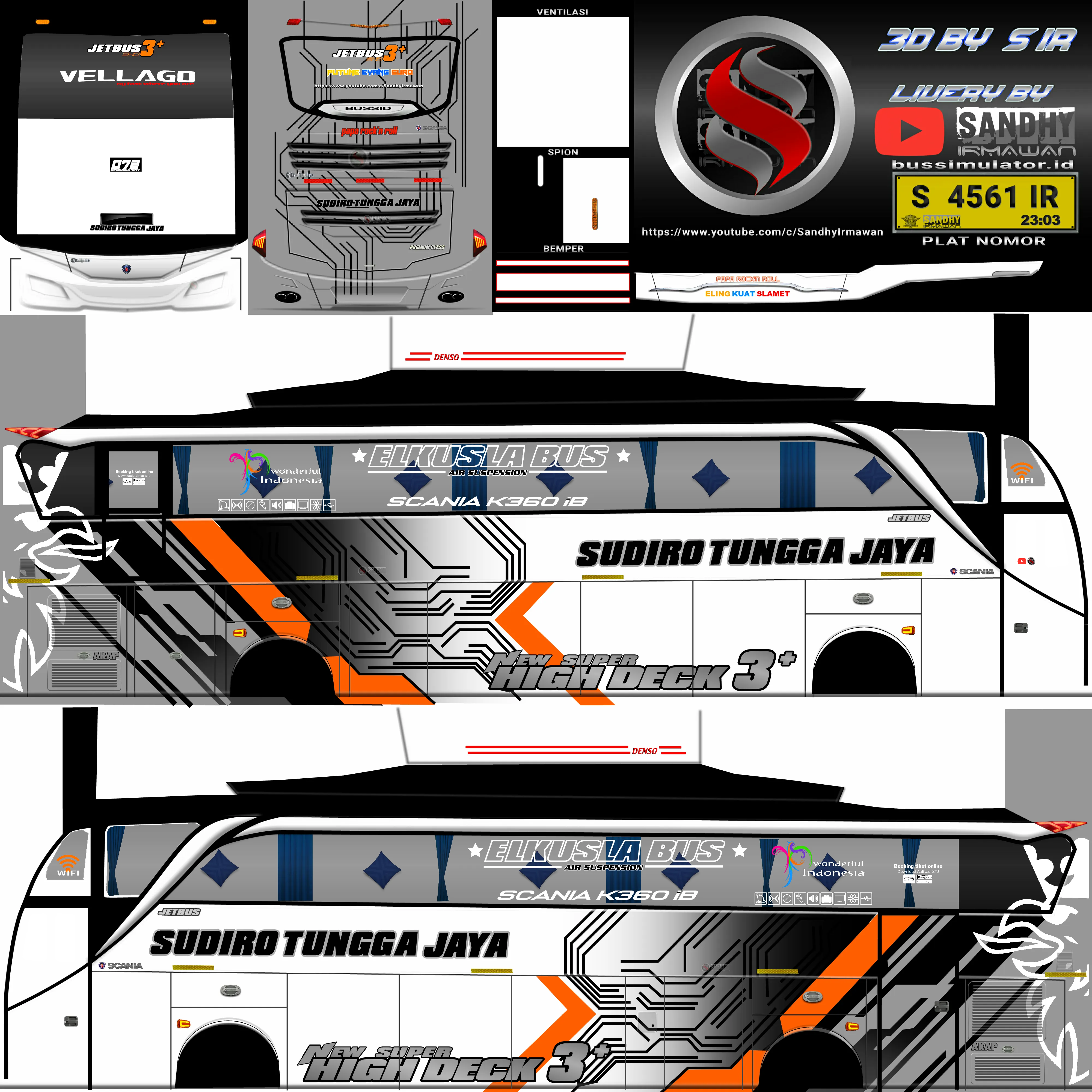 Kumpulan Livery Bussid Sudiro Tungga Jaya SHD Jernih Terlengkap 12 livery bussid sudiro tungga jaya shd jernih