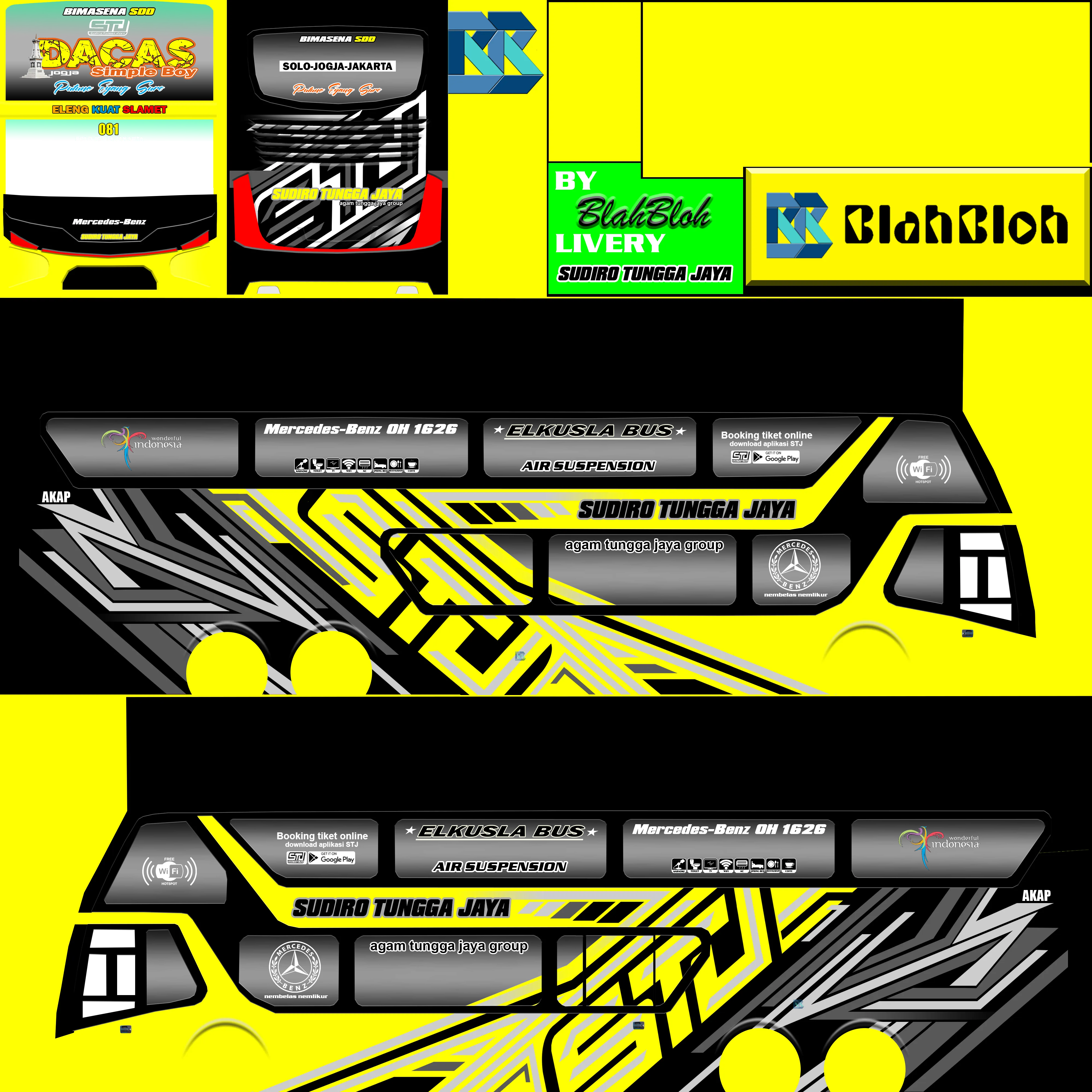 Kumpulan Livery Bussid Sudiro Tungga Jaya SHD Jernih Terlengkap 9 livery bussid sudiro tungga jaya shd jernih