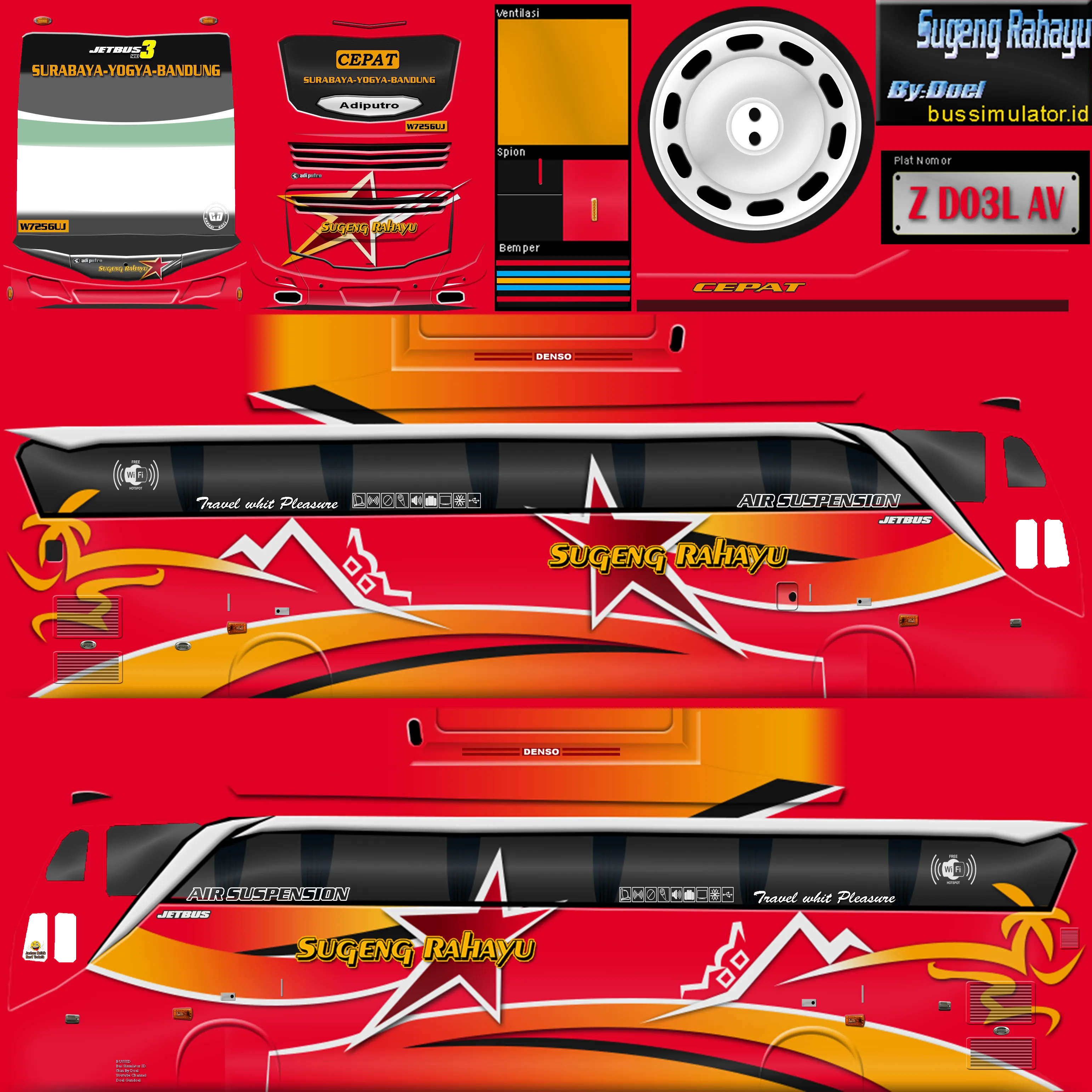 livery bussid sugeng rahayu