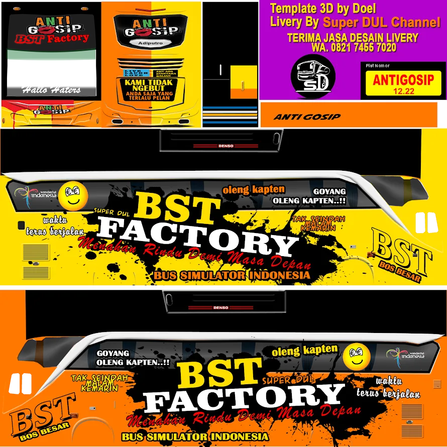 Kumpulan Livery Bussid Truck Canter Anti Gosip Terbagus Lengkap 6 livery bussid truck canter anti gosip