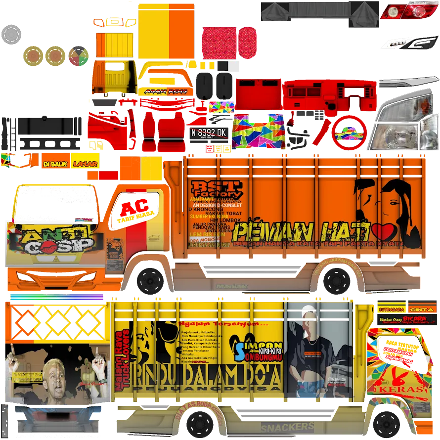 Kumpulan Livery Bussid Truck Canter Anti Gosip Terbagus Lengkap 2 livery bussid truck canter anti gosip