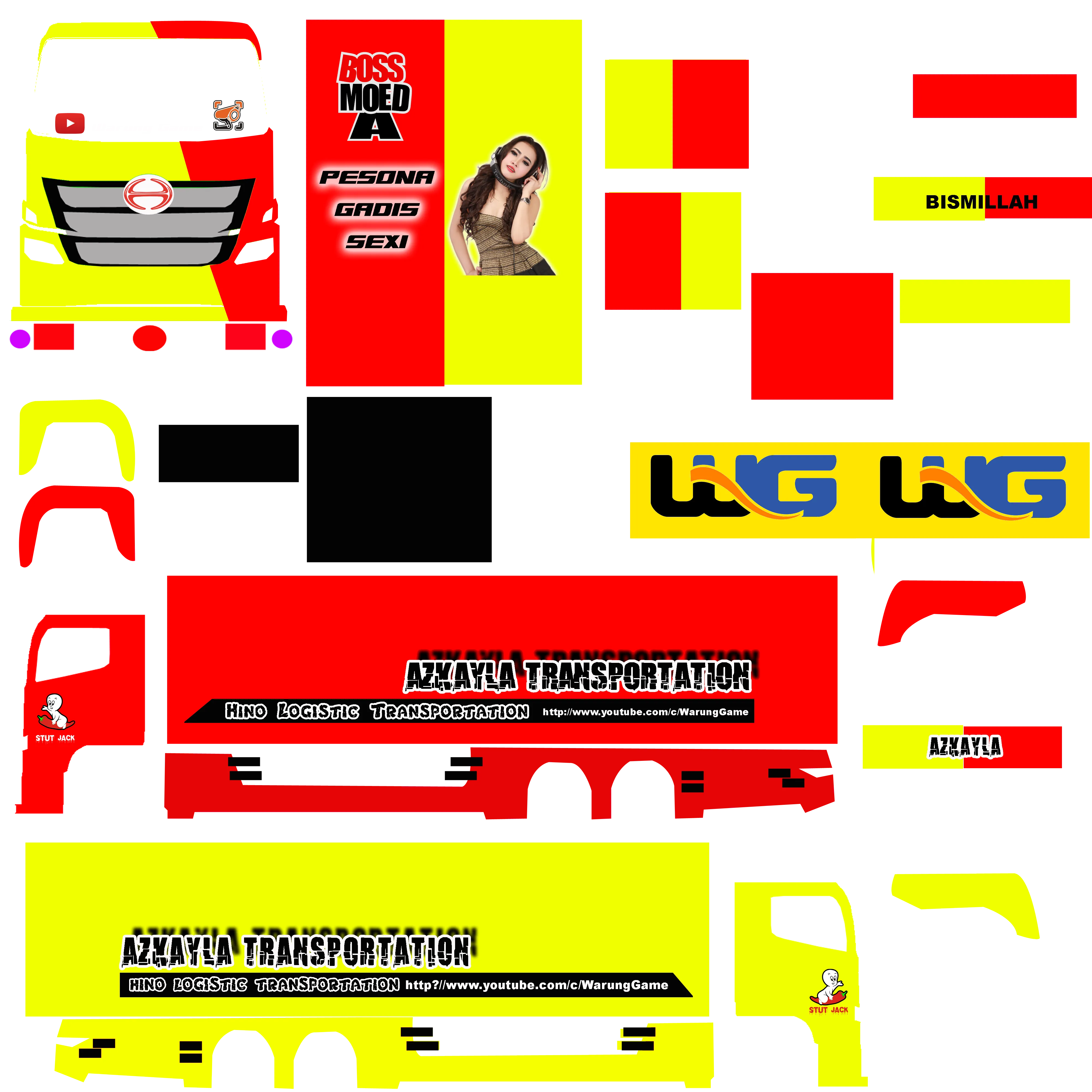 Kumpulan Livery Truck Canter Terbagus dan Keren Lengkap 2 livery truck canter