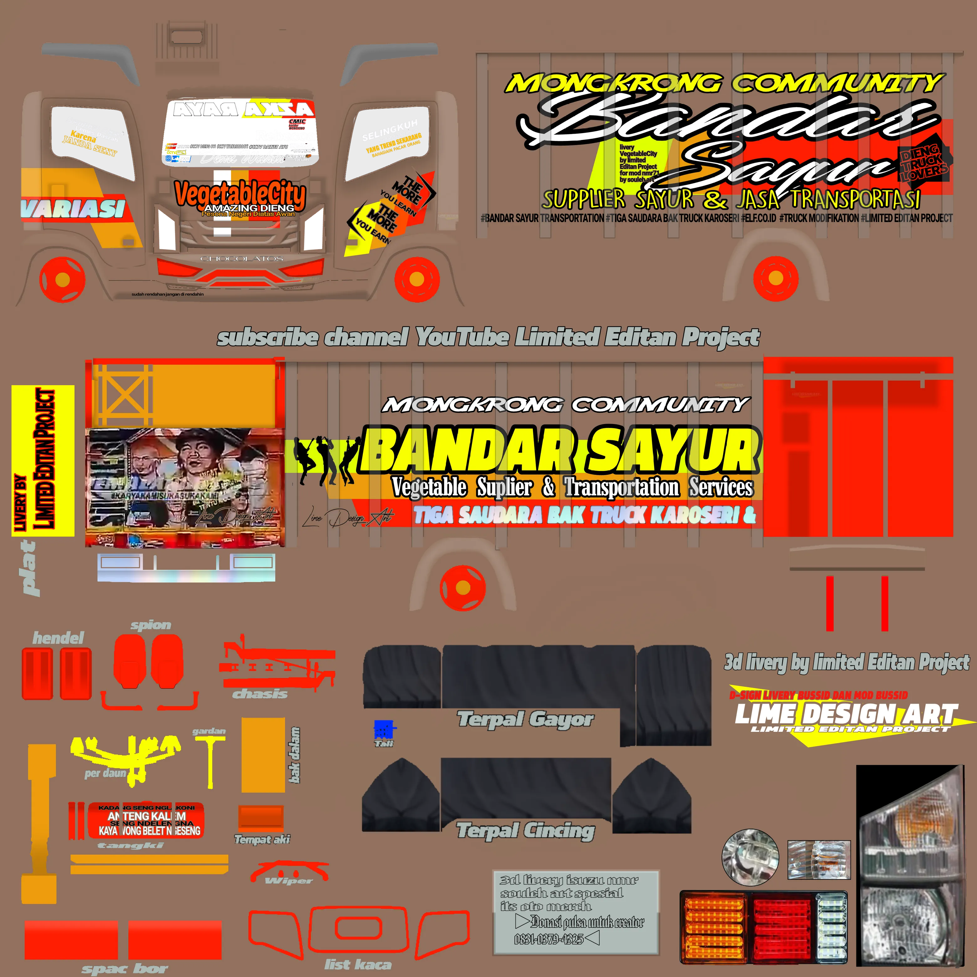 Kumpulan Livery Truck Canter Terbagus dan Keren Lengkap 19 livery truck canter